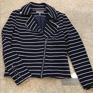 Bagatelle Jacket Striped Front Zip New